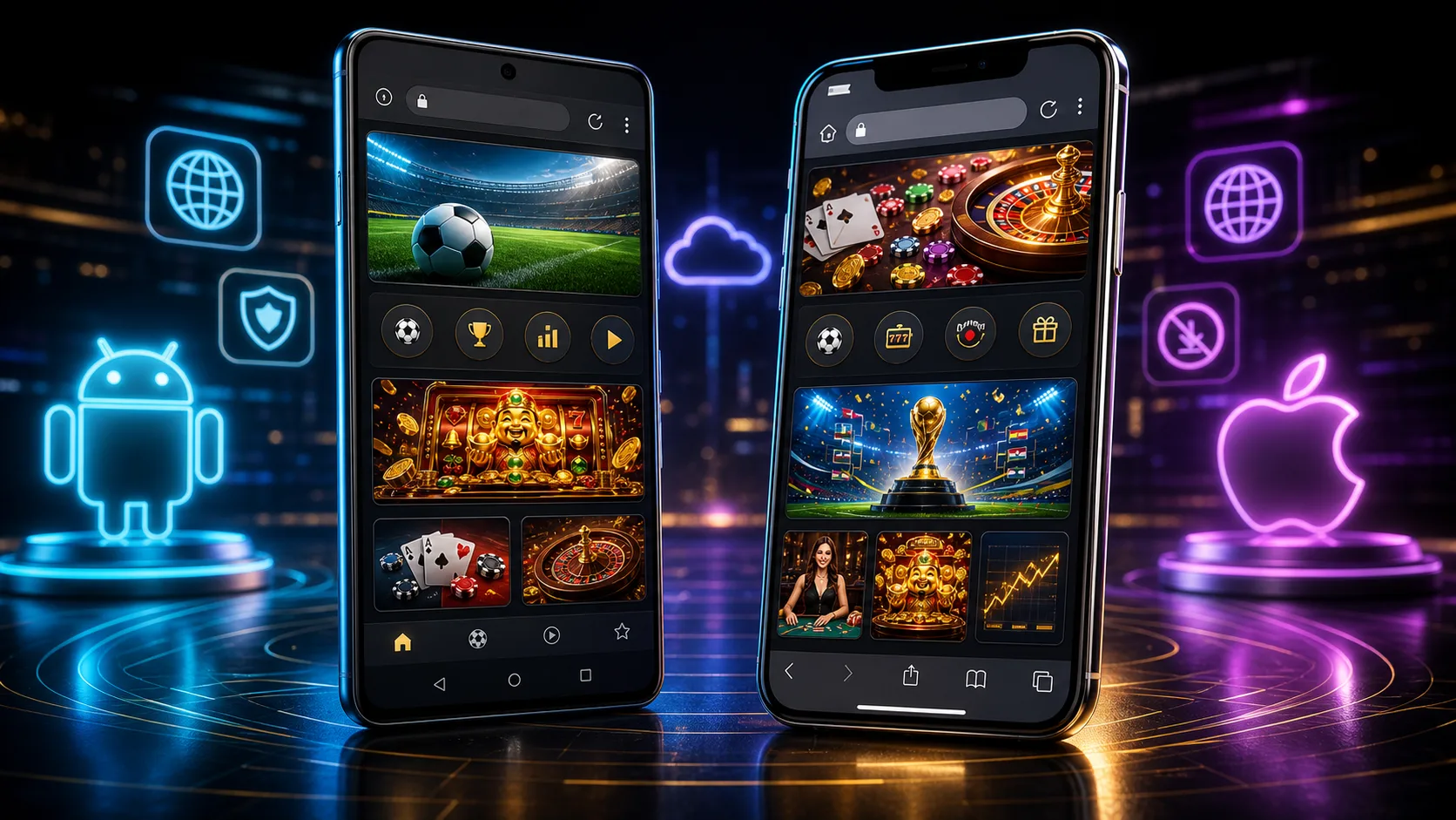 Experiência codere compatível com Android e iOS no navegador mobile